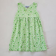 Load image into Gallery viewer, Vintage Green Daisy Sleeveless Dress 4t
