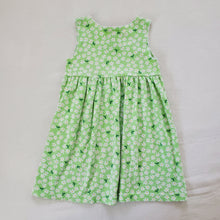 Load image into Gallery viewer, Vintage Green Daisy Sleeveless Dress 4t
