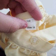Load image into Gallery viewer, Vintage Yellow Suspender Shorts 18 months

