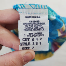 Load image into Gallery viewer, Vintage Tropical Floral Flowy Shorts kids 7
