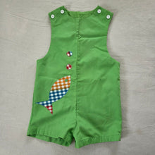 Load image into Gallery viewer, Vintage Green Fish Jon Jon 2t/3t
