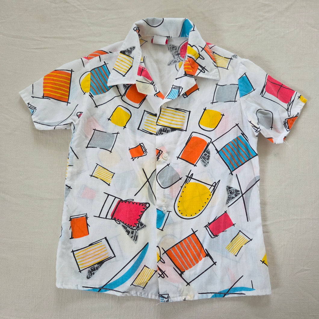Vintage Abstract Pattern Shirt 4t/5t