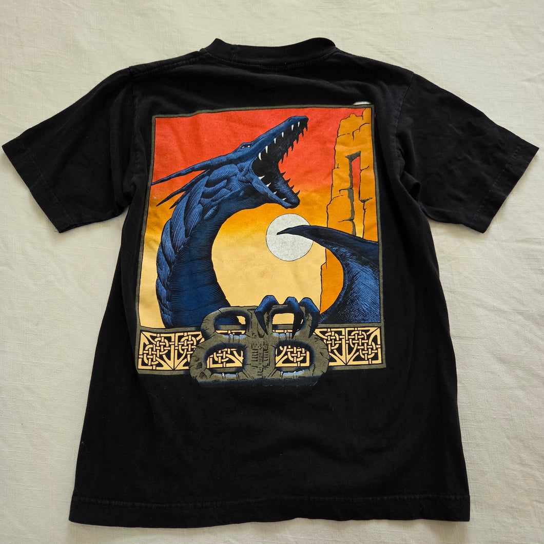 Vintage Bugle Boy Dragon Black Tee kids 10/12