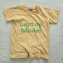 Load image into Gallery viewer, Vintage Laptop Model Slouchy Romper 12 months
