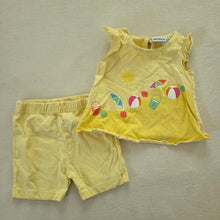 Load image into Gallery viewer, Y2k Beachy Yellow Matching Set 18 months
