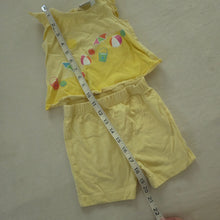 Load image into Gallery viewer, Y2k Beachy Yellow Matching Set 18 months
