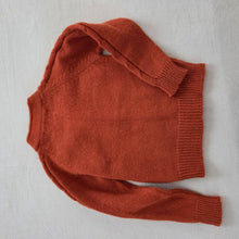 Load image into Gallery viewer, Vintage Rust Cable Knit Cardigan 3t
