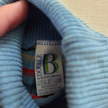 Load image into Gallery viewer, Vintage Primary Striped Turtleneck 12-18 months
