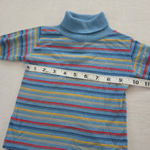 Load image into Gallery viewer, Vintage Primary Striped Turtleneck 12-18 months
