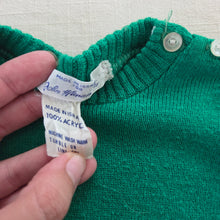 Load image into Gallery viewer, Vintage Green Knit Sweater 12-18 months
