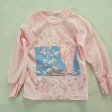 Load image into Gallery viewer, Vintage Ice Cream Soda Pink PJ Top 2t/3t
