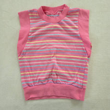 Load image into Gallery viewer, Vintage Pink Striped Sleeveless Shirt 2t/3t
