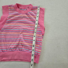 Load image into Gallery viewer, Vintage Pink Striped Sleeveless Shirt 2t/3t
