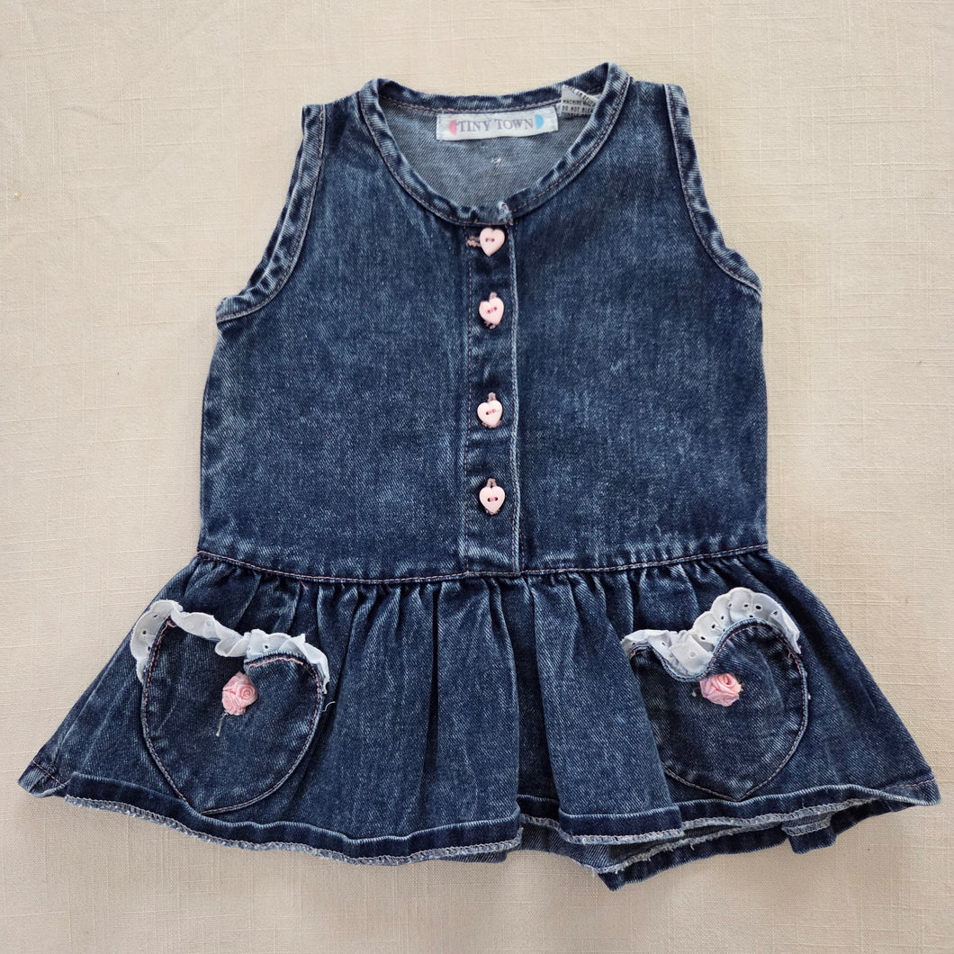 Vintage Denim Sleevless Tunic 18 months