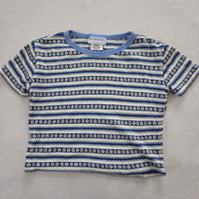 Load image into Gallery viewer, Vintage Smiley Face Striped Fitted Top 5t-8
