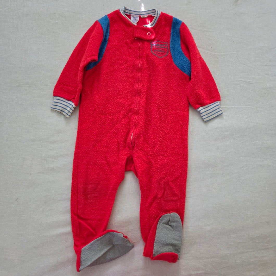 Vintage Varsity Football Footed PJs 2t/3t