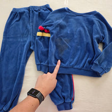 Load image into Gallery viewer, Vintage Varsity Football Velour Matching Set 3t/4t
