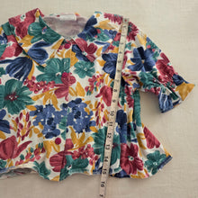 Load image into Gallery viewer, Vintage Floral Flowy Top kids 7/8 *flaw
