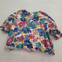 Load image into Gallery viewer, Vintage Floral Flowy Top kids 7/8 *flaw
