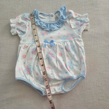 Load image into Gallery viewer, Vintage Flower Bouquet Bows Romper 3-6 months
