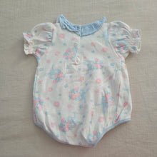 Load image into Gallery viewer, Vintage Flower Bouquet Bows Romper 3-6 months
