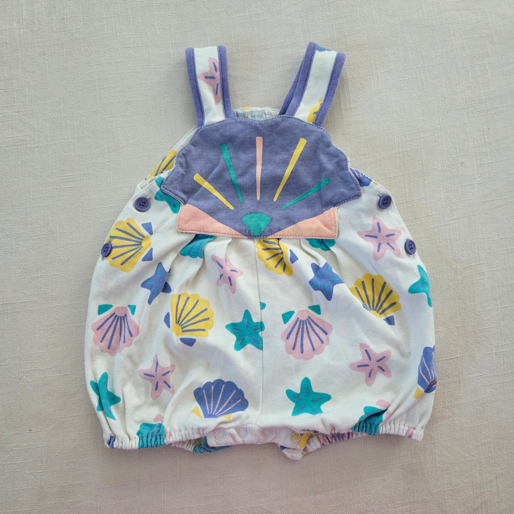 Vintage Seashell Bubble Romper 3-6 months