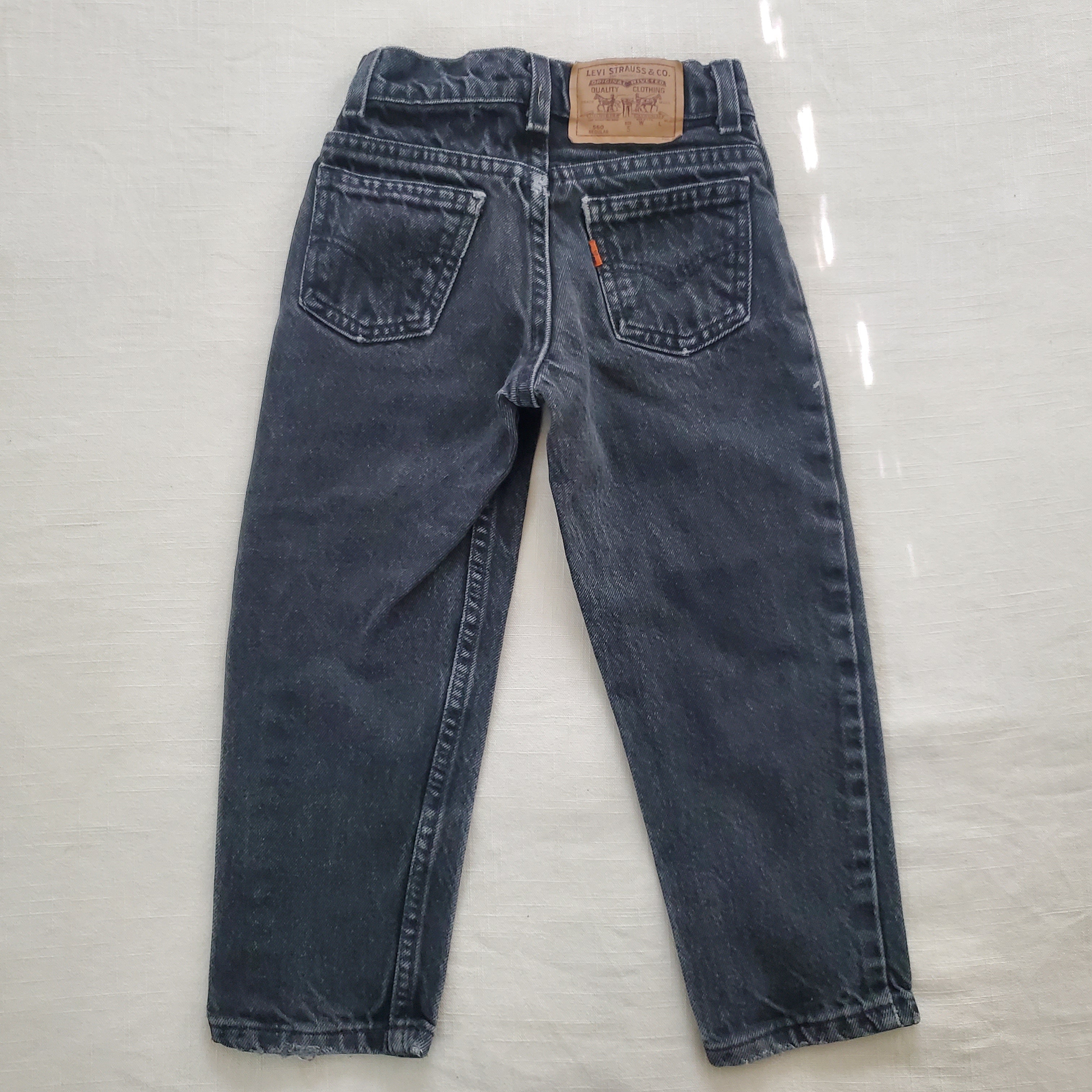 Vintage 90s Little Levi's Denim Jumper Kids Youth 18 Months