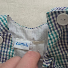 Load image into Gallery viewer, Vintage Sailboat Gingham Jon Jon 2t/3t
