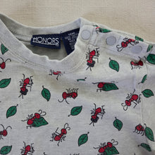 Load image into Gallery viewer, Vintage Ants + Leafs Romper 12 months
