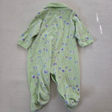 Load image into Gallery viewer, Vintage Frogs Green Footed PJs 6-9 months
