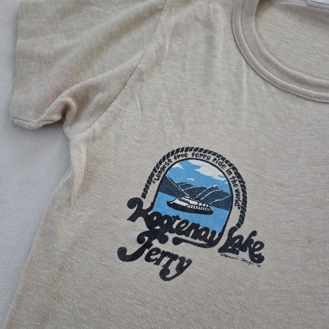 Vintage '75 Kootenay Lake Ferry Souvenir Tee 6/7