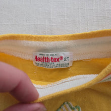 Load image into Gallery viewer, Vintage Healthtex Fishing Cat Yellow Tee 2t
