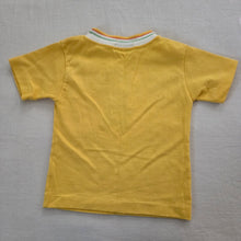 Load image into Gallery viewer, Vintage Healthtex Fishing Cat Yellow Tee 2t
