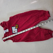 Load image into Gallery viewer, Vintage &quot;Gone Fishing&quot; Red Pantsuit 3-6 months
