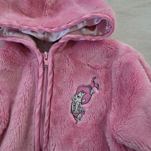 Load image into Gallery viewer, Vintage Y2k Pebbles Flintstones Hooded Faux Fur Coat 2t/3t
