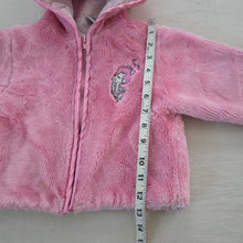 Load image into Gallery viewer, Vintage Y2k Pebbles Flintstones Hooded Faux Fur Coat 2t/3t
