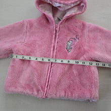 Load image into Gallery viewer, Vintage Y2k Pebbles Flintstones Hooded Faux Fur Coat 2t/3t
