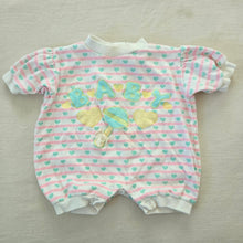 Load image into Gallery viewer, Vintage &quot;Baby&quot; Heart Bubble Romper 3-6 months

