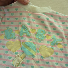 Load image into Gallery viewer, Vintage &quot;Baby&quot; Heart Bubble Romper 3-6 months
