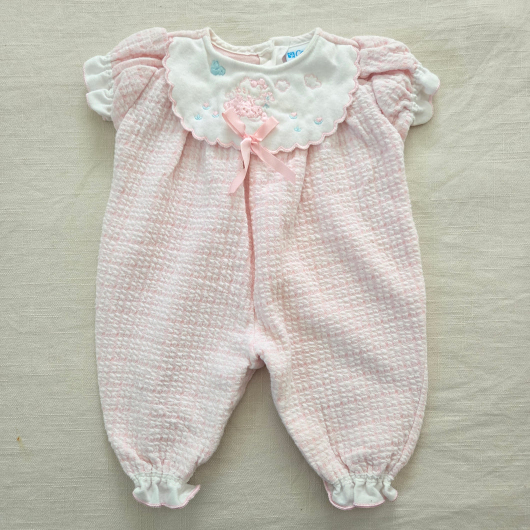 Vintage Pink Kitty Pantsuit 3 months