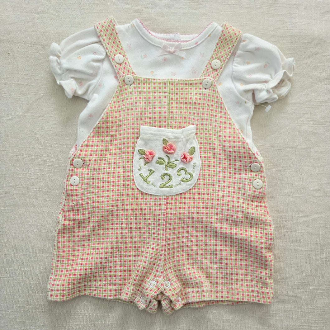 Vintage 123 Floral Romper 6-9 months