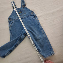 Load image into Gallery viewer, Vintage Oshkosh Denim Overalls 3t
