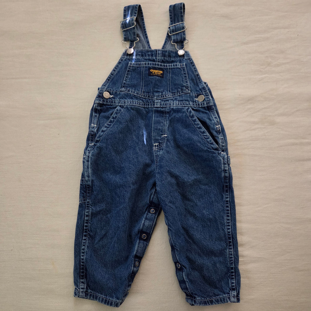 Vintage Oshkosh Dark Denim Overalls 2t
