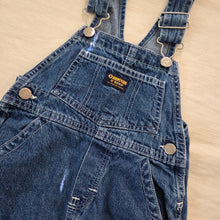 Load image into Gallery viewer, Vintage Oshkosh Dark Denim Overalls 2t
