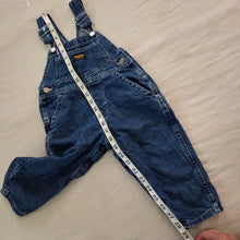 Load image into Gallery viewer, Vintage Oshkosh Dark Denim Overalls 2t
