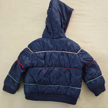 Load image into Gallery viewer, Vintage Lacoste Striped Hooded Coat 12-18 months
