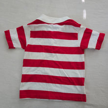Load image into Gallery viewer, Vintage Lacoste Red/White Striped Shirt 3t/4t
