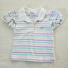 Load image into Gallery viewer, Vintage Lacoste Girly Striped Shirt 3-6 months
