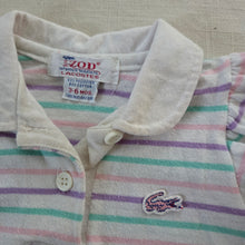 Load image into Gallery viewer, Vintage Lacoste Girly Striped Shirt 3-6 months
