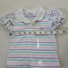 Load image into Gallery viewer, Vintage Lacoste Girly Striped Shirt 3-6 months
